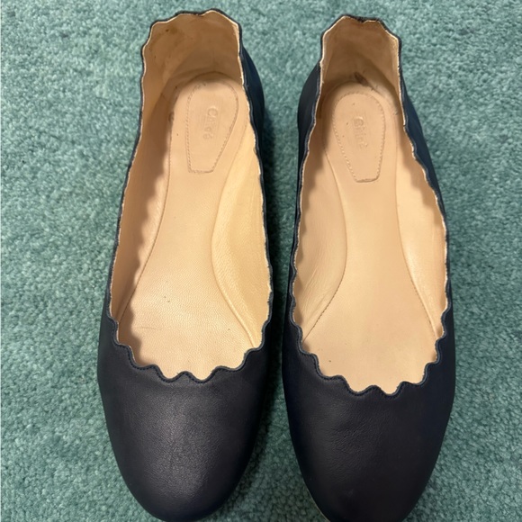 Chloe Lauren Flats - Navy - Picture 1 of 5